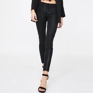 Articles of Society Sarah coated black skinny jeans